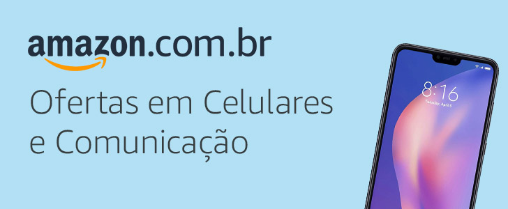 Banner Amazon Celulares e Comunicação